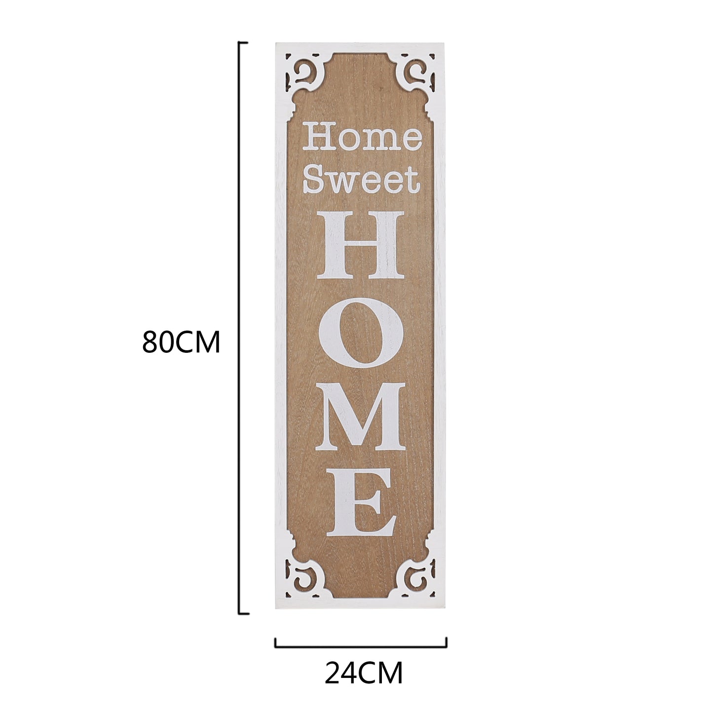 80cm Hamptons Home Sweet Home Wall Art 80cm